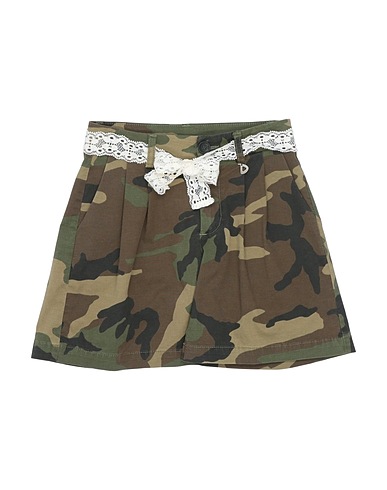 DIXIE Shorts & Bermuda Military green 97% Cotton, 3% Elastane