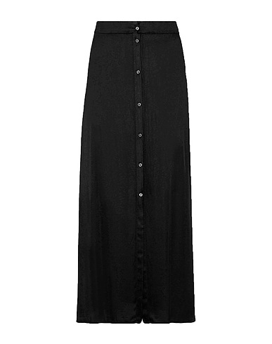 8 by YOOX Maxi Skirts SPLIT FRONT MAXI SKIRT
 Black 100% Viscose