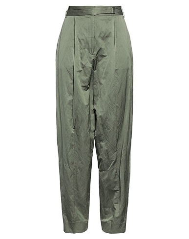 PARTOW Casual trouser Military green 54% Viscose, 46% Linen