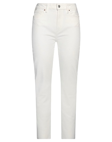 PAIGE Denim trousers White 98% Cotton, 2% Elastane