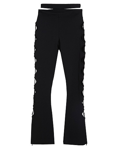 ANDREĀDAMO Casual trouser Black 80% Viscose, 10% Polyester, 9% Polyamide, 1% Elastane
