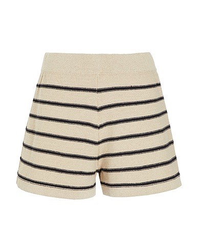 8 by YOOX Shorts & Bermuda Beige 75% Recycled cotton, 20% Recycled polyester, 5% Other Fibres