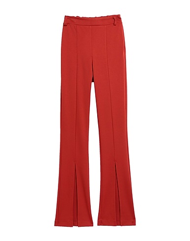 CRISTINA GAVIOLI Casual pants Rust 65% Viscose, 30% Nylon, 5% Elastane