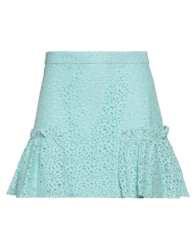 AMEN Mini skirt Turquoise 80% Cotton, 20% Polyamide