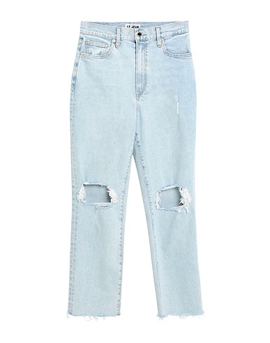 LE JEAN Denim trousers Blue 96% Cotton, 3% Elastomultiester, 1% Elastane