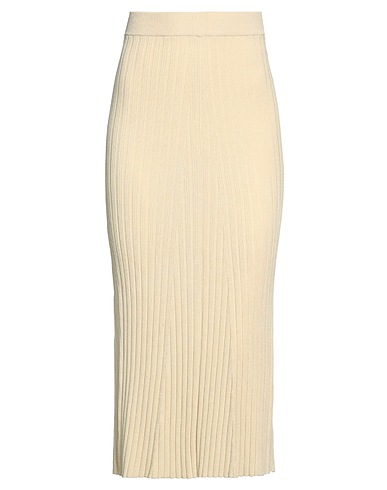 REMAIN BIRGER CHRISTENSEN Midi skirt Beige 63% Viscose, 37% Nylon