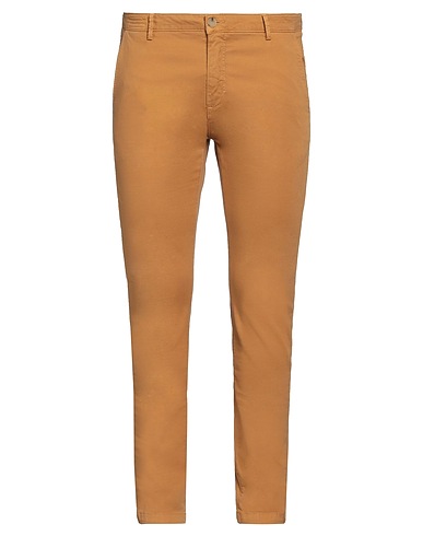 YAN SIMMON Casual trouser Camel 97% Cotton, 3% Elastane