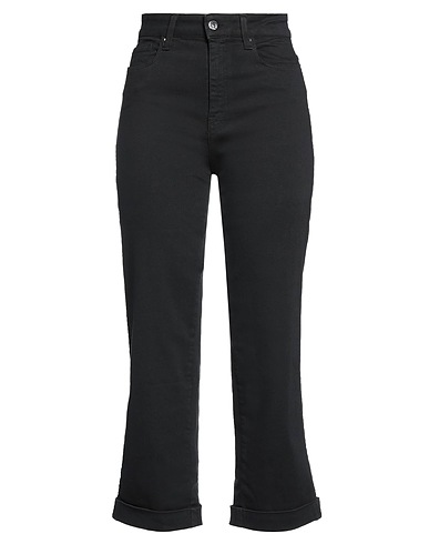 KAOS JEANS Denim trousers Black 78% Cotton, 15% Tencel™, 5% Polyester, 2% Elastane