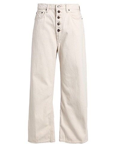 POLO RALPH LAUREN Denim pants WIDE-LEG CROPPED JEAN
 Beige 100% Cotton