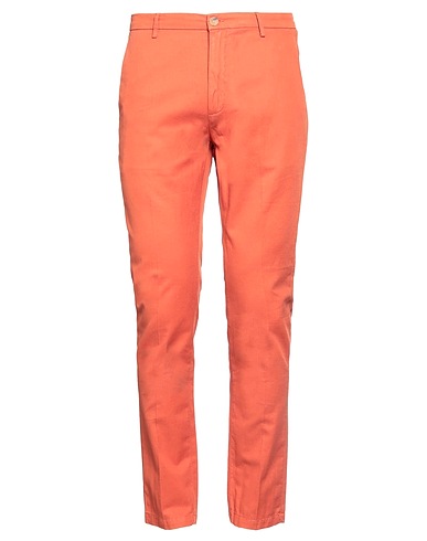 YAN SIMMON Casual trouser Rust 52% Cotton, 46% Linen, 2% Elastane