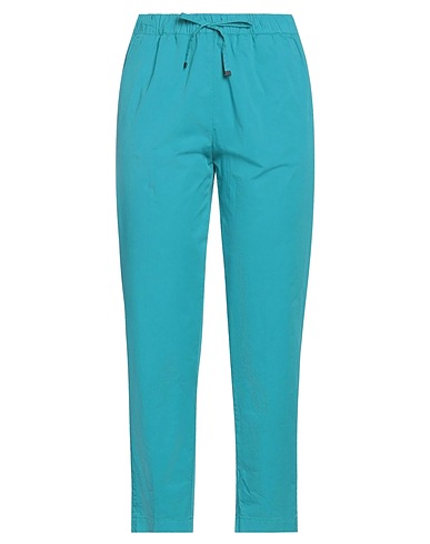 MYTHS Casual pants Deep teal 97% Cotton, 3% Elastane