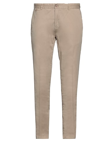 ERIC HATTON Casual trouser Beige 98% Cotton, 2% Elastane