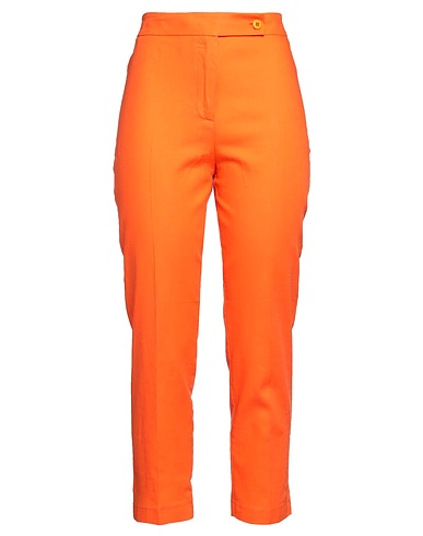 MATERICA Casual trouser Orange 55% Linen, 45% Viscose