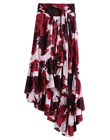 ALEXANDRE VAUTHIER Midi skirt Burgundy 100% Cotton