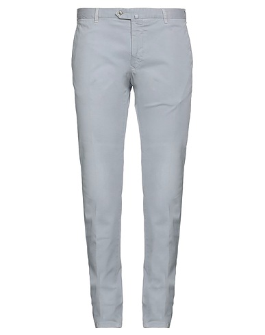 BRANDO Casual trouser Light grey 98% Cotton, 2% Elastane