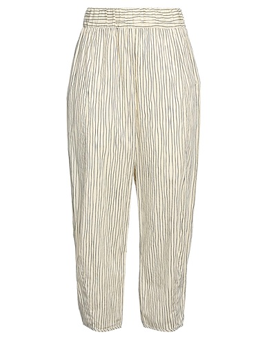ALESSIA SANTI Casual trouser Off white 100% Cotton