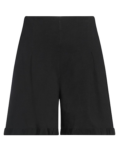 ALESSIA SANTI Shorts & Bermuda Black 95% Cotton, 5% Elastane