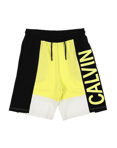 CALVIN KLEIN JEANS Shorts & Bermuda Yellow 64% Cotton, 32% Modal, 4% Elastane