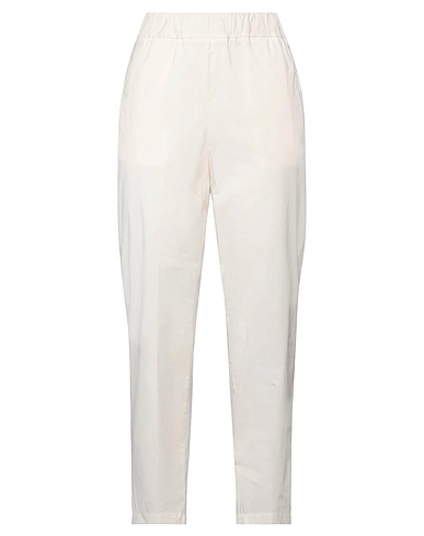 ALESSIA SANTI Casual trouser Cream 97% Cotton, 3% Elastane