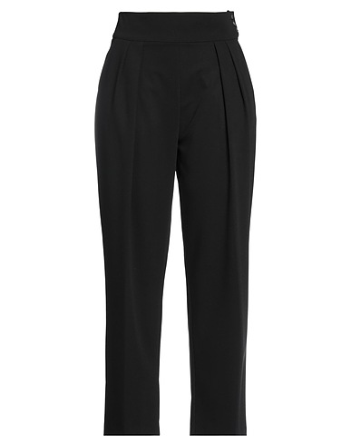 SILVIAN HEACH Casual trouser Black 65% Polyester, 30% Viscose, 5% Elastane