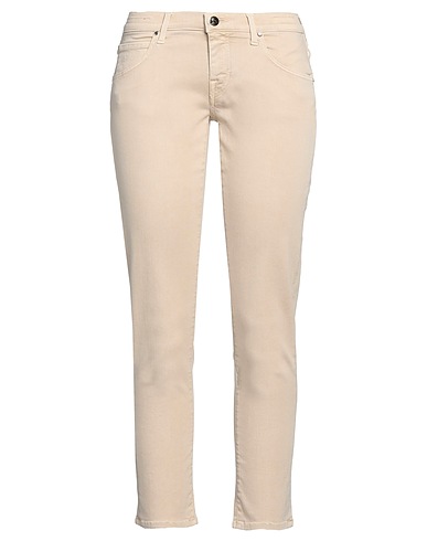 JACOB COHЁN Denim trousers Beige 90% Cotton, 8% Polyester, 2% Elastane