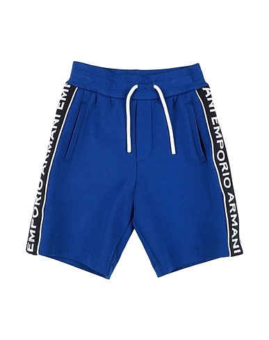 EMPORIO ARMANI Shorts & Bermuda Blue 76% Cotton, 18% Polyester, 6% Elastane