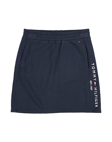 TOMMY HILFIGER Skirt Navy blue 70% Cotton, 30% Polyester