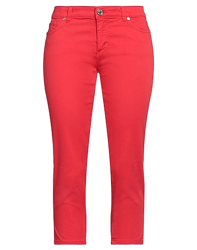 GLAM CRISTINAEFFE Casual trouser Coral 98% Cotton, 2% Elastane