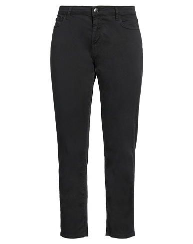 THE M.. Casual pants Black 98% Cotton, 2% Elastane