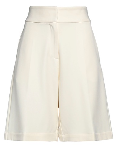 ONE & OTHER Shorts & Bermuda Cream 68% Polyester, 28% Viscose, 4% Elastane