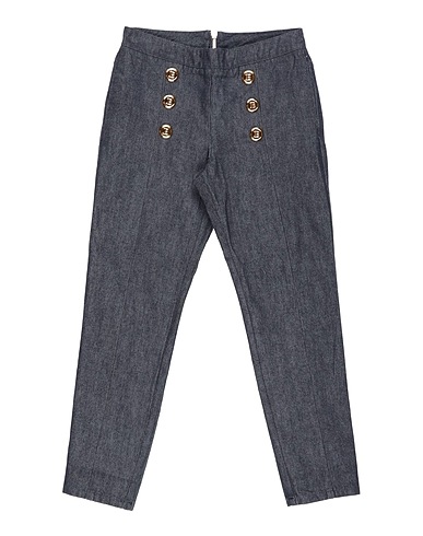 BALMAIN Denim pants Blue 100% Cotton