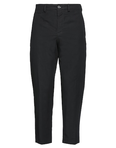 PAOLO PECORA Casual trouser Black 99% Cotton, 1% Elastane