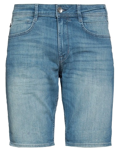 GARCIA Denim shorts Blue 65% Cotton, 28% Organic cotton, 5% Polyester, 2% Elastane
