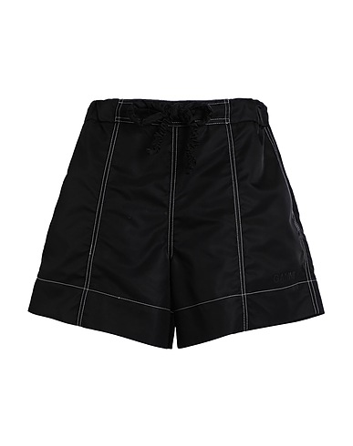 GANNI Shorts & Bermuda Black 100% Polyamide