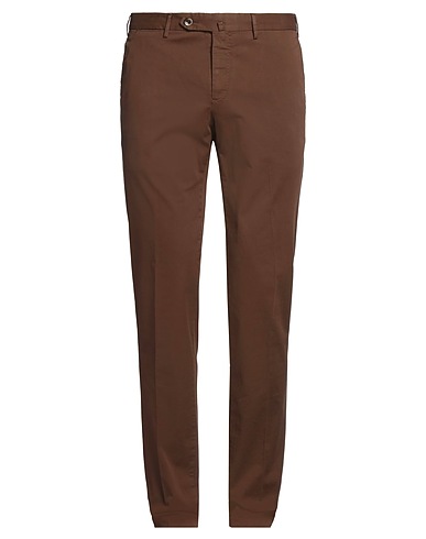 PT Torino Casual pants Brown 98% Cotton, 2% Elastane