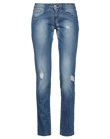 L.A. BLUE ROSE Denim trousers Blue 99% Cotton, 1% Elastane