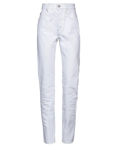MARANT ÉTOILE Denim pants White 100% Cotton