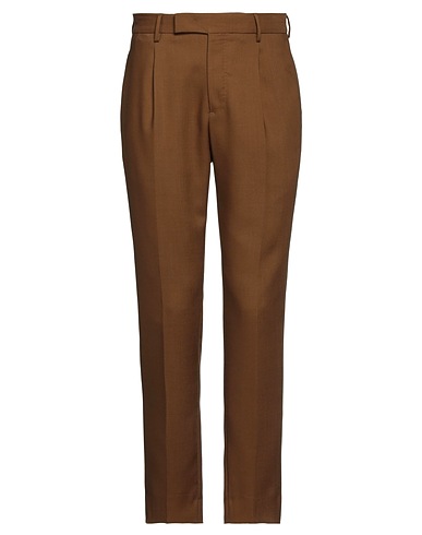 PT Torino パンツ ブラウン バージンウール 87% / モヘヤ 13%