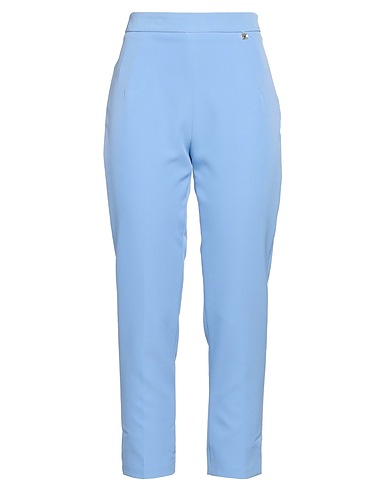 RELISH Casual trouser Light blue 95% Polyester, 5% Elastane