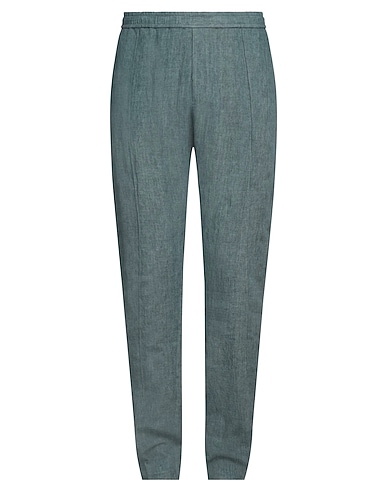 EMPORIO ARMANI Casual trouser Deep teal 100% Linen