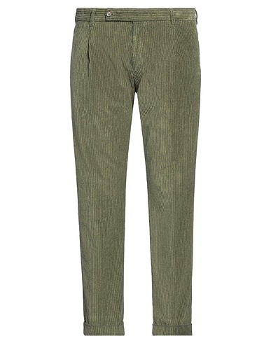 BERWICH Casual trouser Military green 98% Cotton, 2% Elastane