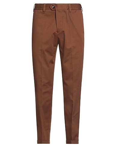 PT Torino Casual pants Brown 97% Cotton, 3% Elastane