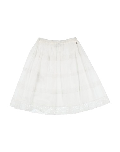 ERMANNO SCERVINO JUNIOR Skirt White 100% Cotton, Polyamide
