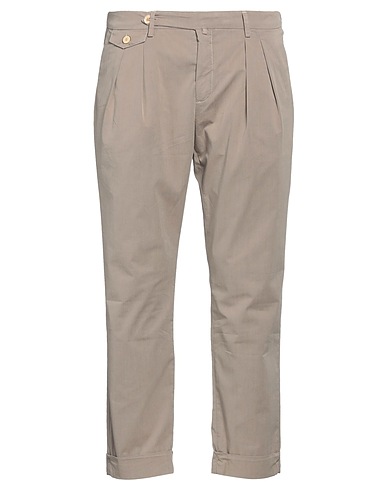 YAN SIMMON Casual pants Taupe 67% Cotton, 30% Polyester, 3% Elastane