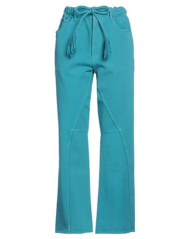 DR. COLLECTORS Casual pants Deep teal 100% Cotton