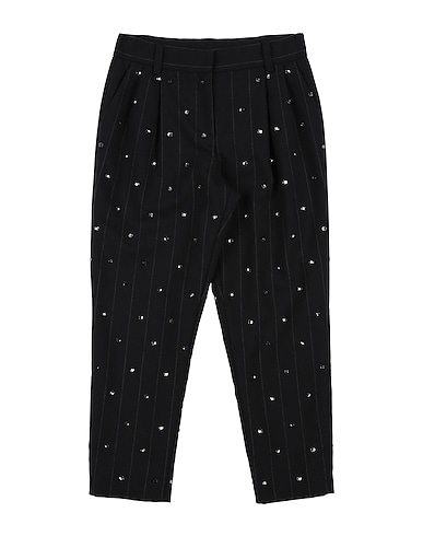 DOLCE&GABBANA Casual trouser Black 52% Polyester, 24% Viscose, 22% Wool, 2% Elastane