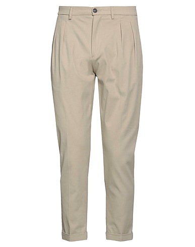 TAKESHY KUROSAWA Casual trouser Beige 57% Cotton, 40% Nylon, 3% Elastane