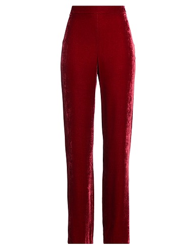 BOUTIQUE MOSCHINO BOTTOMWEAR Burgundy 100% Silk