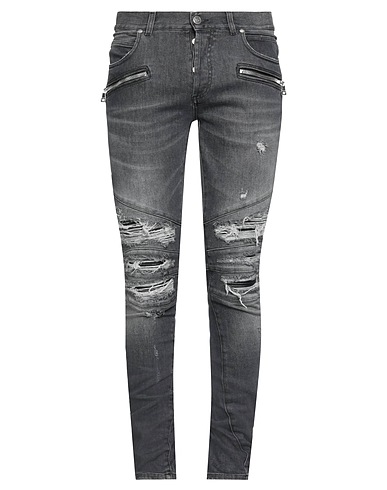 BALMAIN Denim pants Black 98% Cotton, 2% Elastane