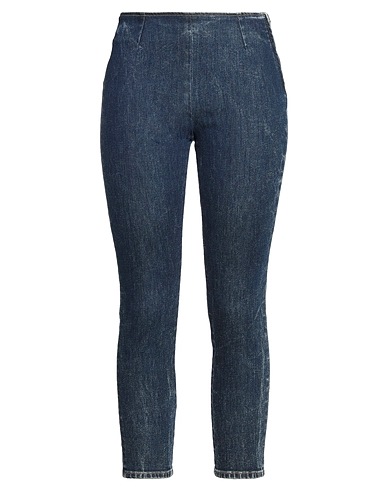 L' AUTRE CHOSE Denim trousers Blue 97% Cotton, 3% Elastane